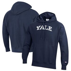 Yale Hoodie: Men's Champion Navy Yale Bulldogs Eco Fleece Pullover Hoodie